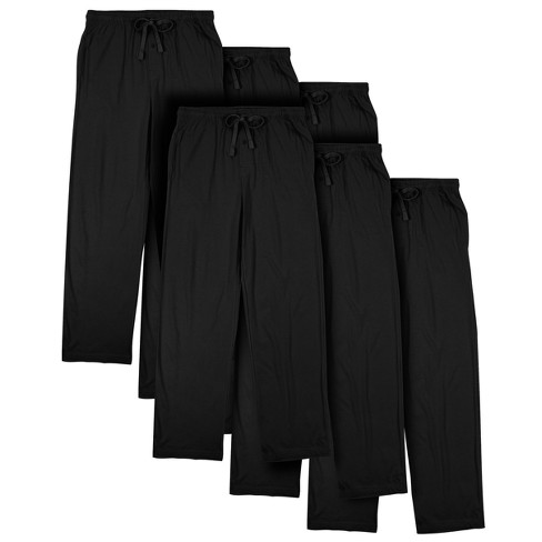 Regular Fit Pajama Pants - Black - Men