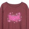 Women's - Bratz - Y2K Logo Lightweight French Terry Wide Neck Long Sleeve Shirt - 2 of 4