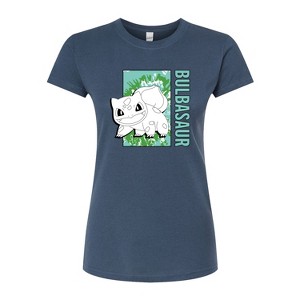 Women's - Pokémon - Tie Dye Bulbasaur Fitted Graphic T-Shirt - 1 of 3