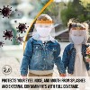 Bison Life Kids Clear Disposable Face Shield with Elastic Headband, Assorted Characters - 6 Pack - 3 of 4