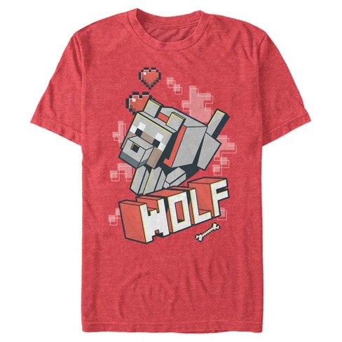 tvetydigheden Andre steder udføre Men's Minecraft Wolf T-shirt : Target