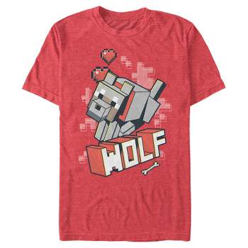 Men's Minecraft Wolf T-Shirt