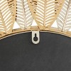 31"x31" Metal Abstract Layered Leaf Wall Mirror with Flower Shape Gold - Olivia & May: No Assembly, Farmhouse Style - 3 of 3