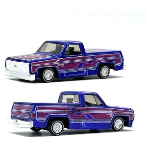 Maisto 1:64 1987 Chevrolet 1500 Lowriders – Metallic Blue – Design Lowriders – Hobby Exclusives Limited Edition 3,600 Pieces - 1 of 3