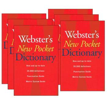 Houghton Mifflin Harcourt Webster's New Pocket Dictionary, Pack of 6