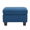 Elegant Ottoman,Versatile Foot Stools Ottoman,Rectangular Fabric Upholstered Ottoman, Accent Ottoman Chair With Durable Birch Legs-Cuddlewood - 3 of 4