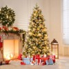 Costway 5/6/7 FT Artificial Christmas Tree with 602/806/1072 Branch Tips, 190/270/350 Warm White LED Lights - 4 of 4