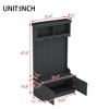 MOEPISY Hall Tree with Storage Shoe Bench for Entryway and Hallway, 4-in-1 Design Coat Racks with Hooks Black - 3 of 4