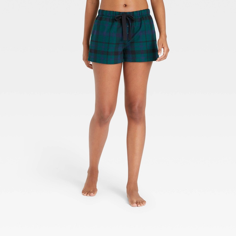 Stars Above Blue Plaid Pajama Shorts  Sizes S