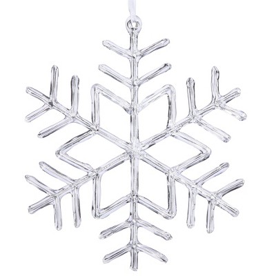 Vickerman Clear Acrylic Snowflake Ornament : Target