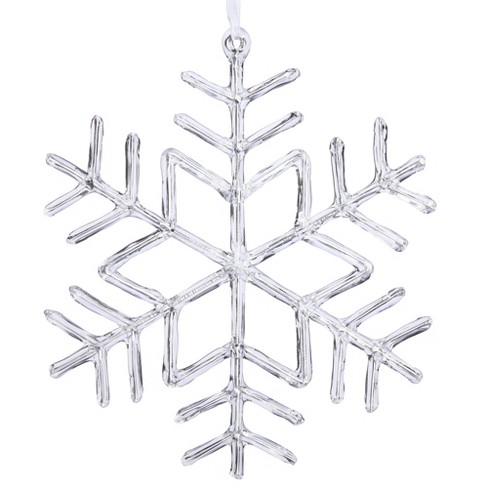 Vickerman 9 Clear Acrylic Snowflake Christmas Ornament : Target