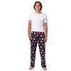 Disney Men's Mickey and Friends Santa Hat AOP Lounge Sleep Pajama Pants - 2 of 4
