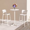 WestinTrends Playa Stackable Polypropylene Resin Plastic Outdoor Patio Bar Stools (Set of 2) - 2 of 4