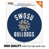 Southwestern Oklahoma State University Bulldogs Logo Automotive Car Window Locker Circle Bumper Sticker - 3 of 4