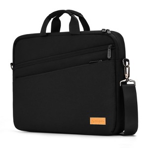 16 inch Laptop Computer PC Shoulder Bag Carrying Case, Water-Repellent Fabric Briefcase - 1 of 4