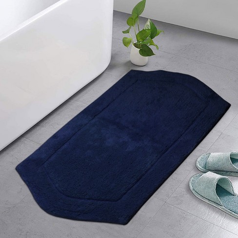 Bath Mat Runner Large Bathroom Rugs 24 X 40 Blue Absorbent Floor