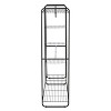 Freestanding Closet Black/Silver - Room Essentials™ - image 3 of 4