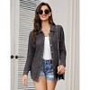Coolmee Women's Waffle Knit Button Down Shirts Casual Long Sleeve Shacket Jacket Dressy Blouses Tops - 2 of 4