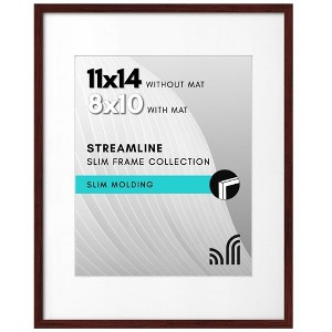 Americanflat Thin Picture Frames with shatter-resistant glass - Horizontal and Vertical Formats for Wall and Tabletop - 1 of 4