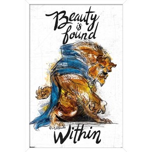 Trends International Disney Beauty and the Beast (1991) - Watercolor Beast Framed Wall Poster Prints - 1 of 4