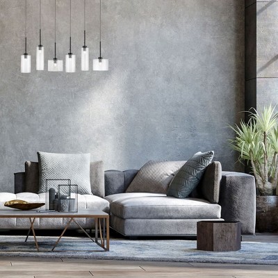 Dainolite Industrial Chic 6 - Light Pendant in  Matte Black