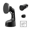 Scosche MagicMount Charge Pro Qi2 2-in-1 Window/Dash Car Mount - Black - image 2 of 4