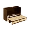 YOOCOZZ Queen Size Murphy Bed with Rattan Decoration and Storage Drawer - 3 of 4