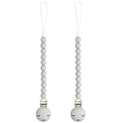Image of Pacifier Clip for Boys and Girls by Comfy Cubs - Grey