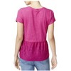 maison Jules Womens Lace Peplum Basic T-Shirt - 2 of 4