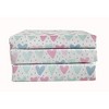 Tadpoles 3-Piece Hearts Sheet Set | 1 Twin Flat Sheet, 1 Twin Fitted Sheet & 1 Queen Pillowcase - 2 of 4