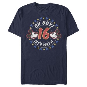 Men's Mickey & Friends 16th Birthday Let's Party T-Shirt - 1 of 4
