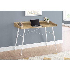 Sapphtopaz Home Office Desks 47.25" Contemporary Computer Desk with Open Storage Shelf and Metal Frame Gaming Desk Office Desk for Home Office - 1 of 4