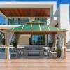 EROMMY 12 Ft. W x 10 Ft. D Aluminum Patio Gazebo - 2 of 4