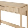 MDF Reeded Drawer Front Transitional Writing Desk with Spacious Work Surface and Durable Warp - 4 of 4
