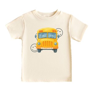 The Juniper Shop SmileyWorld Watercolor Bus Toddler Short Sleeve Tee - 1 of 4
