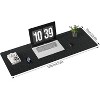 Large Felt Desk Mat,47.2"x 23.6",Non-Slip Desk Pad for Office and Home,120x60cm Full Table Mouse Pad,Keyboard Mats for Desk - 2 of 4