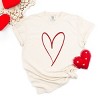 Simply Sage Market Hand Drawn Heart Garment Dyed Tee - 3 of 4
