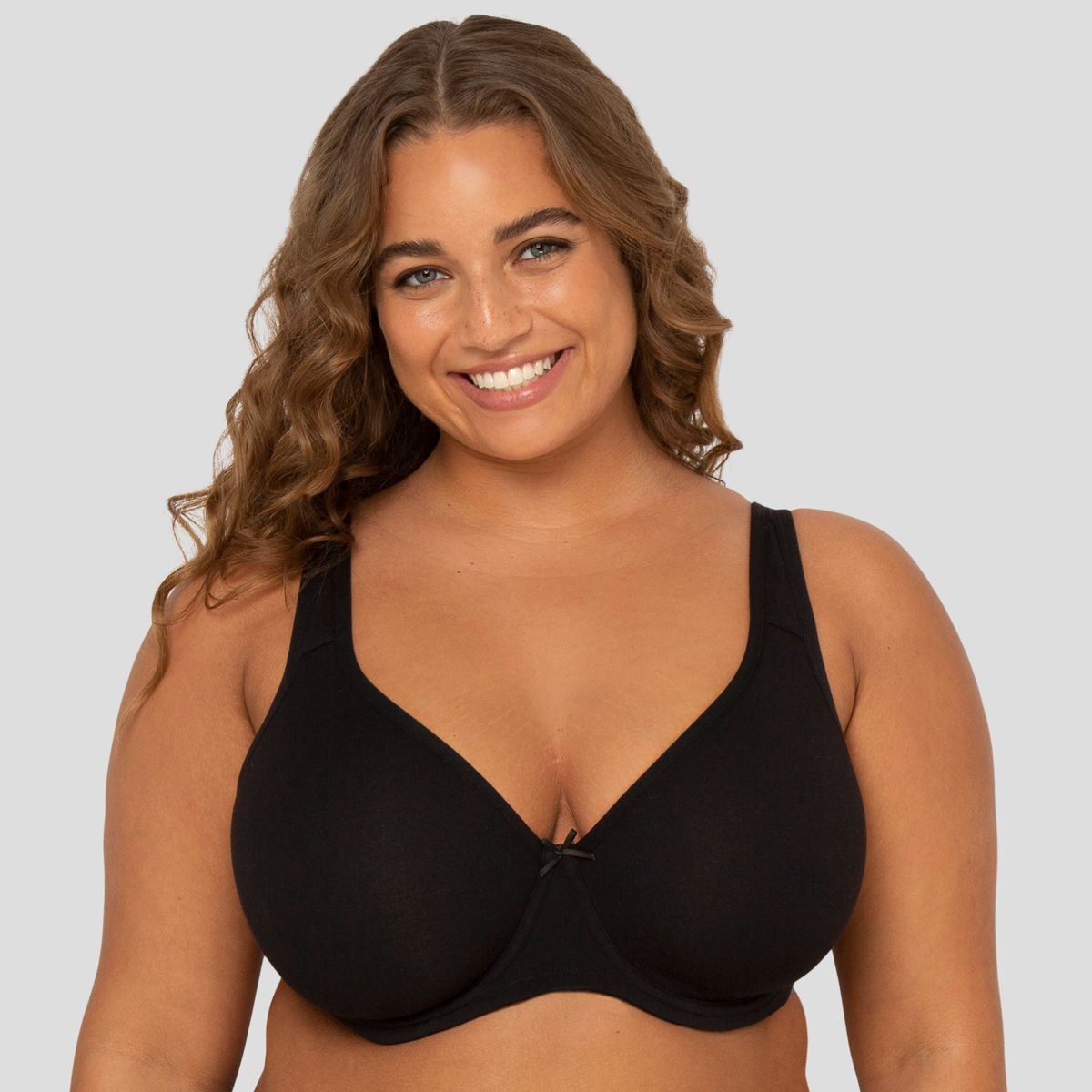 Fit For Me by Fruit of the Loom Womens Plus Size Beyond Soft Cotton Unlined Underwire Bra