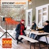 ROVSUN 1500W Outdoor Electric Heater, Patio Freestanding / Wall-mounted Heater, Adjustable Heights, 3s Instant Heating for Indoor Outdoor Backyard - 2 of 4
