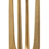 HomeRoots 16" Gold Distressed Aluminum Geometric Tabletop Pillar Candle Holder - 4 of 4