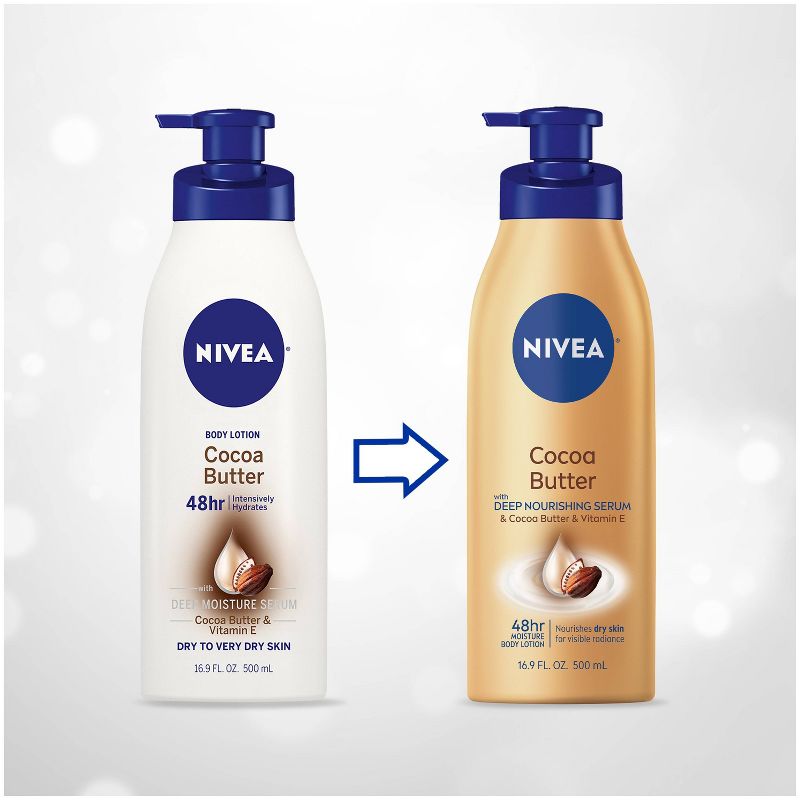 NIVEA Cocoa Butter Body Lotion for Dry Skin - 16.9 fl oz, 3 of 11