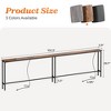 79 Inch Sofa Table with 2 Power Outlets and USBC Ports Narrow Console Table with Storage ExtraLong Living Room - 2 of 4