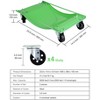 Car Wheel Dolly,2800LB,with 3.5" Swivel Wheels - 24"x14" Antiskid Vehicle Mover for Moving Car, Pickup Trucks, Motorcycles, Green - 2 of 4