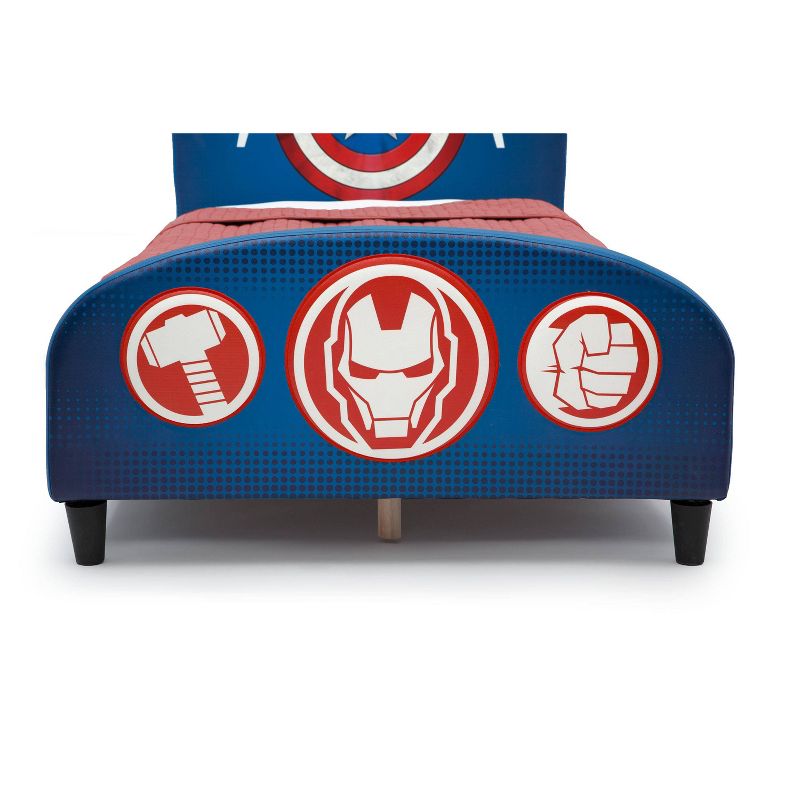 Twin Marvel Avengers Upholstered Kids&#39; Bed - Delta Children, 6 of 8