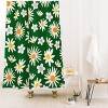 Lane and Lucia Rainbow Vintage Daisies Shower Curtain Green - Deny Designs - 2 of 2