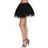 Joyfy Women's Black / Red / White  Petticoat Skirt Tutu Skirts Tulle Tutu Skirts Elastic Underskirt - 4 of 4