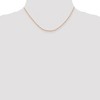 Black Bow Jewelry 1.5mm 14k Rose Gold Solid Diamond Cut Rope Chain Necklace - 2 of 4