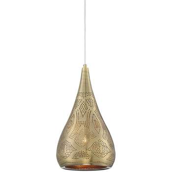 Possini Euro Design Safi Brass Mini Pendant Light 9" Wide Modern Cutouts Droplet Shade for Dining Room House Foyer Kitchen Island Entryway Bedroom