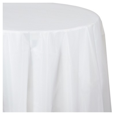 Clear Round Plastic Tablecloth