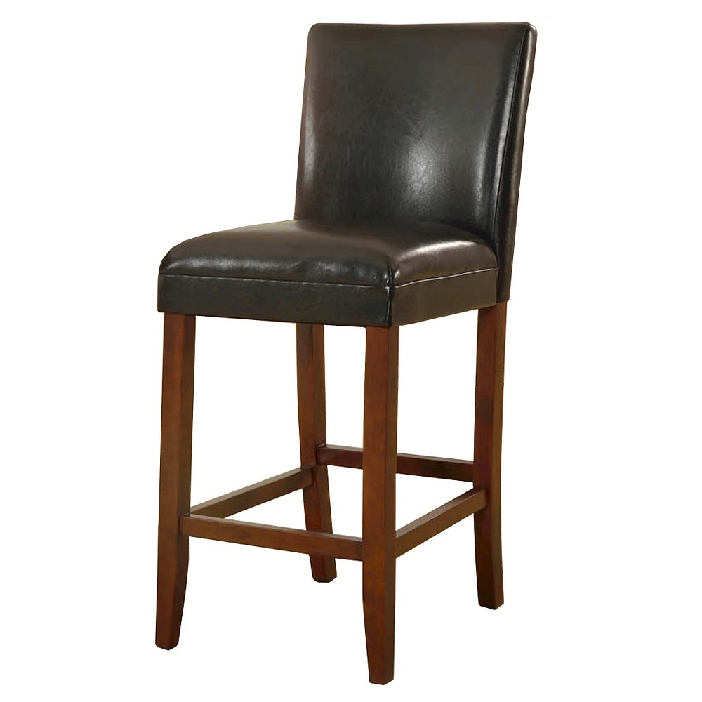 29 Faux Leather Bar Stool Black - HomePop was $124.99 now $93.74 (25.0% off)